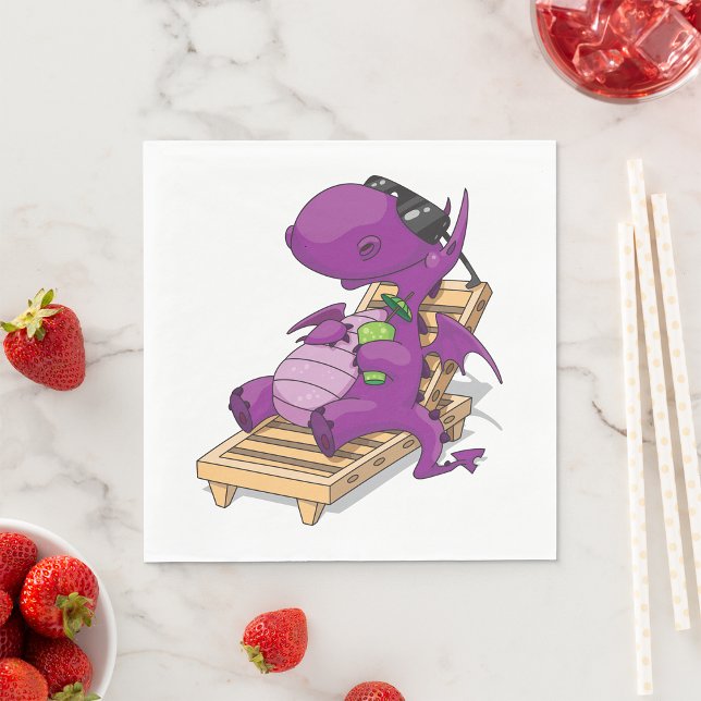 Dragon Vacation Paper Napkins (Creator Uploaded)