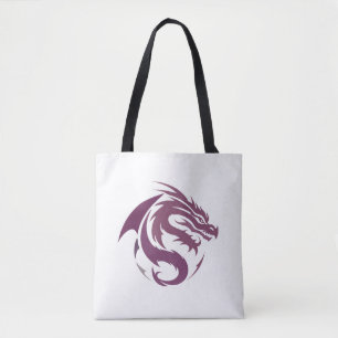 Dragon Vector Art Animal Modern Urban City Graphic Tote Bag