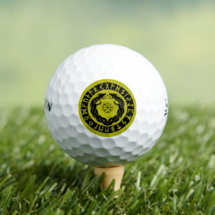 Dragon Viking Rune Protection Golf Balls