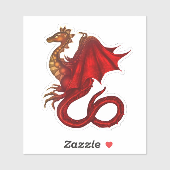 Dragon Vinyl Custom Sticker (Sheet)