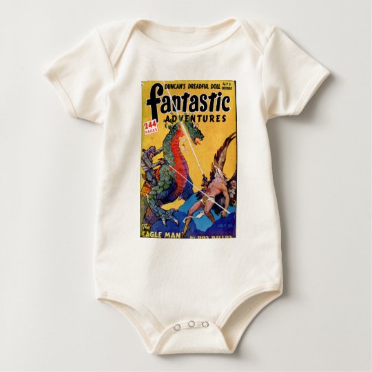 Dragon vs. Eagle Man Baby Bodysuit