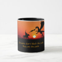 Dragon vs Knight Inspirational Motivational Coffee