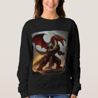 Dragon warrior red  sweatshirt