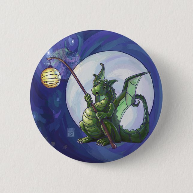 Dragon Watch Art 2 Inch Round Button (Front)