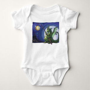 Dragon Watch Art Baby Bodysuit