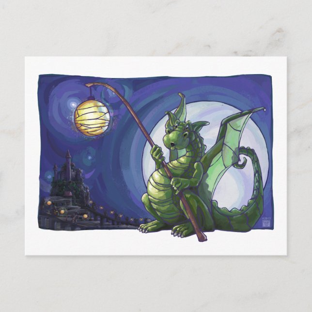 Dragon Watch Art Postcard (Front)