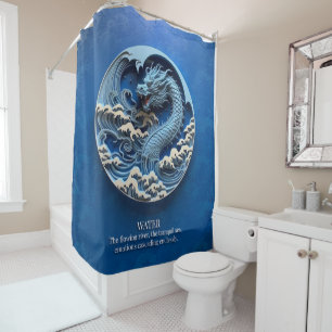 Dragon Water Element Ocean Waves Sea River Blue