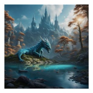 Dragon Water Poster