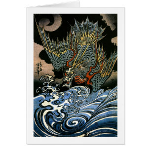 Dragon & Water Spirit Kuniyoshi Japanese Fine Art