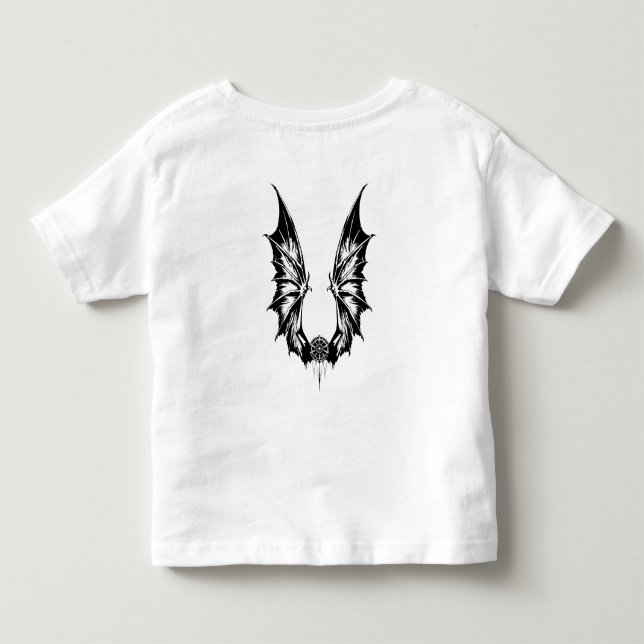 Dragon wings toddler t-shirt (Back)