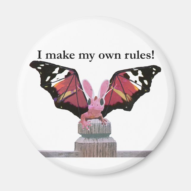 Dragon With Bunny Ears Magnet (Front)