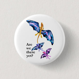 Dragon With Two Kids 1 Inch Round Button