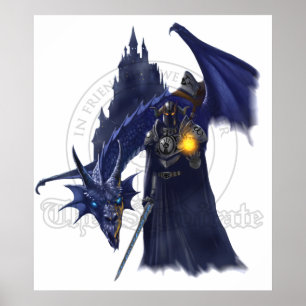Dragon With Watermark Mage Poster