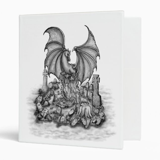 Dragon with Zombie Binder (Front/Inside)