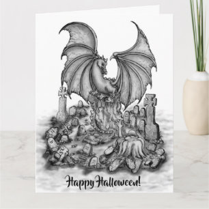 Dragon with Zombie Card
