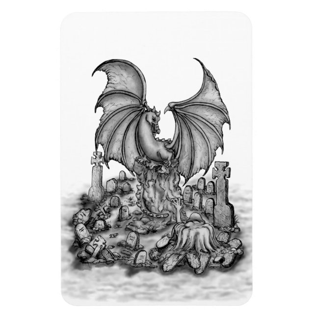 Dragon with Zombie Magnet (Vertical)