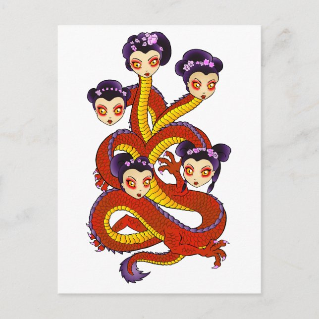 Dragon Women Postcard (Front)