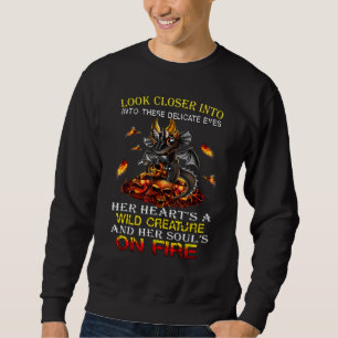 Dragon Womens Wild Creature Soul's On Fire Sweatshirt