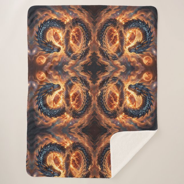 Dragon World – The Realm of Fire and Magic´4 Sherpa Blanket (Front)