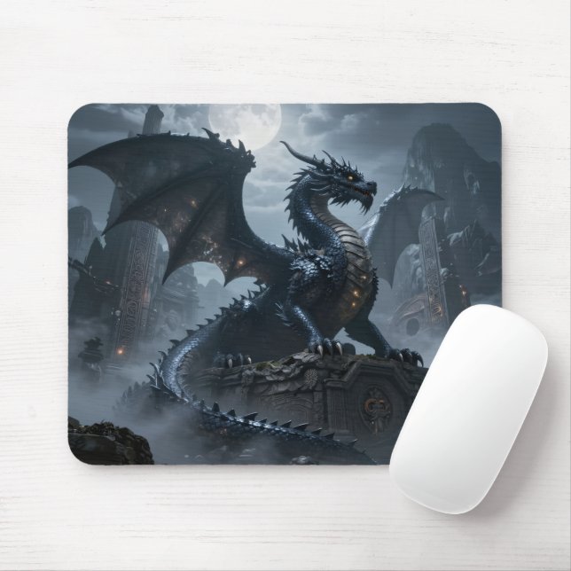 Dragon World – The Realm of Fire and Magic Mouse Pad (With Mouse)