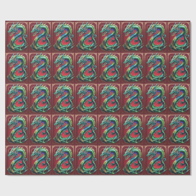 Dragon Wrapping Paper (Flat)