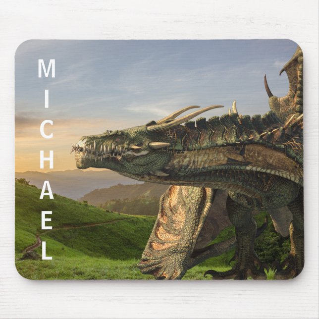Dragon Wyvern Personalized  Mouse Pad (Front)
