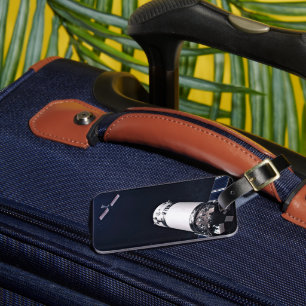 Dragon Xl Spacecraft Approaching A Lunar Gateway. Luggage Tag