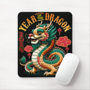 Dragon Year 2024 Embrace Lunar New Year Prosperity Mouse Pad