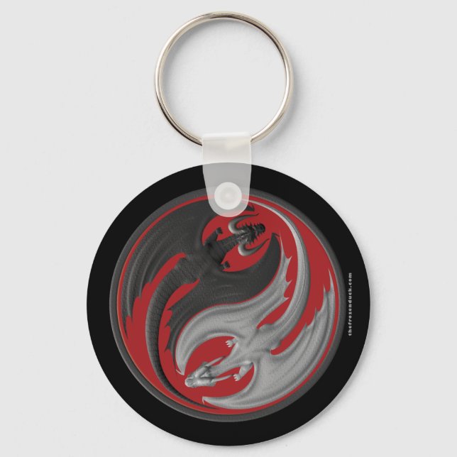 Dragon Yin-Yang Keychain (Front)