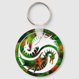 Dragon Yin Yang Keychain