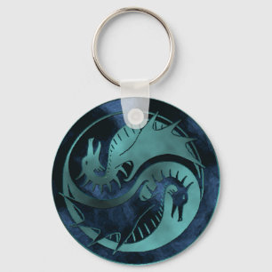 Dragon Yin Yang Keychain