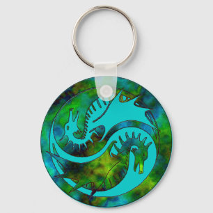 Dragon Yin Yang Keychain