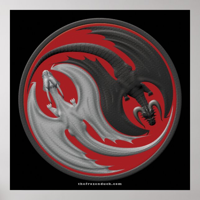 Dragon Yin-Yang Poster (Front)
