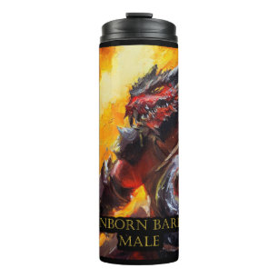 Dragonborn Barbarian Male Thermal Tumbler