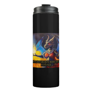 Dragonborn Sorcerer Female Thermal Tumbler