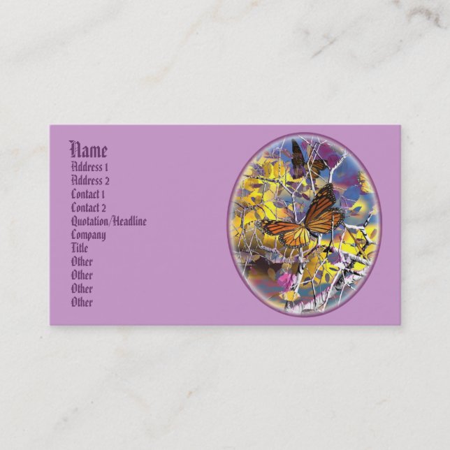 dragoncat butterfly fantasy Profile Cards (Front)