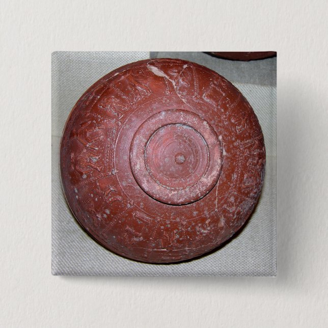 Dragondorff cup, c.150 BC (pottery) 2 Inch Square Button (Front)