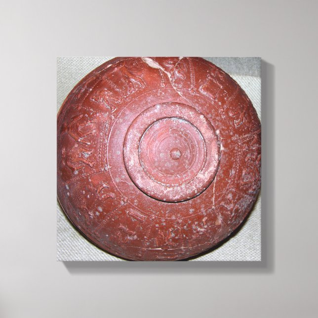Dragondorff cup, c.150 BC (pottery) Canvas Print (Front)