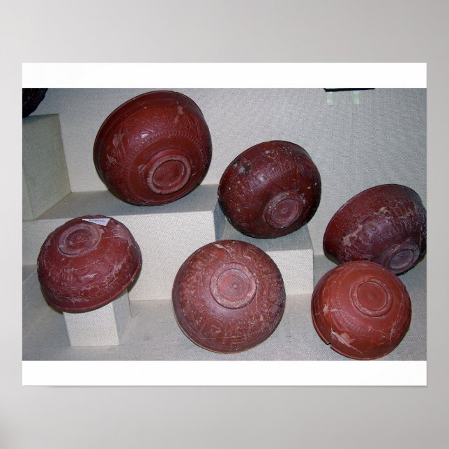 Dragondorff cups, c.150 BC (pottery) Poster (Front)