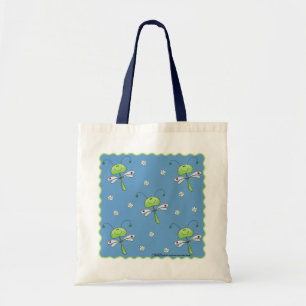Dragonflies and Daisies Tote Bag