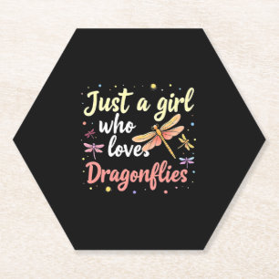 Dragonflies Animals Women Gift Idea Dragonfly (1) Paper Coaster