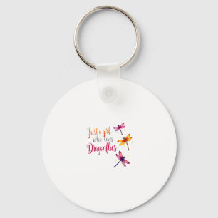 Dragonflies Animals Women Gift Idea Dragonfly (2) Keychain
