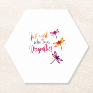 Dragonflies Animals Women Gift Idea Dragonfly (2) Paper Coaster