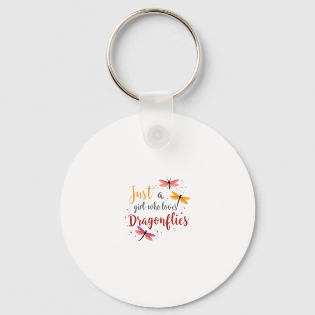 Dragonflies Animals Women Gift Idea Dragonfly (3) Keychain (Front)