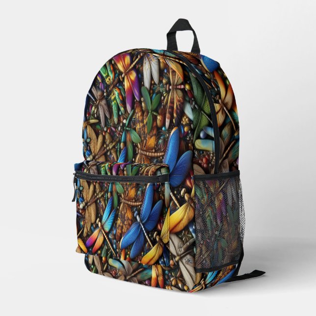 Dragonflies Backpack (Back Corner Right)