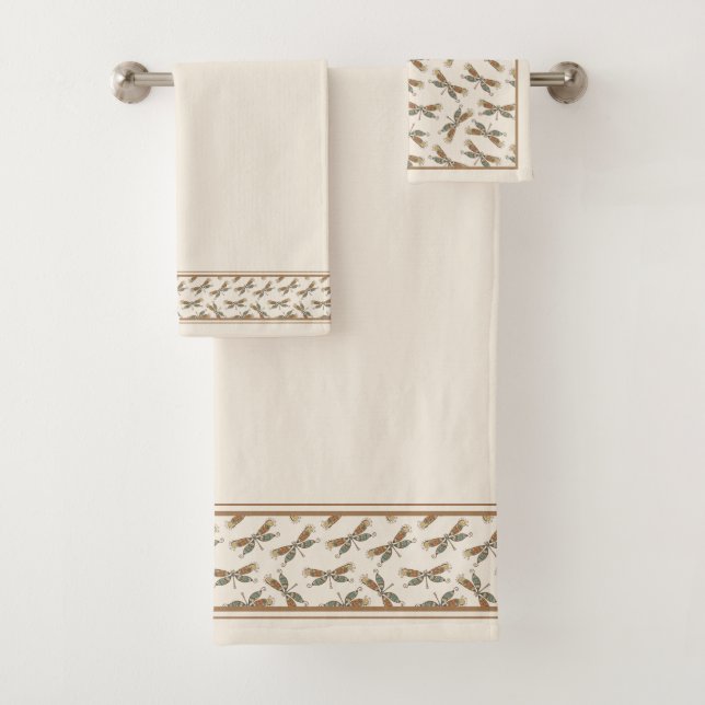 Dragonflies Bath Towel Set (Insitu)