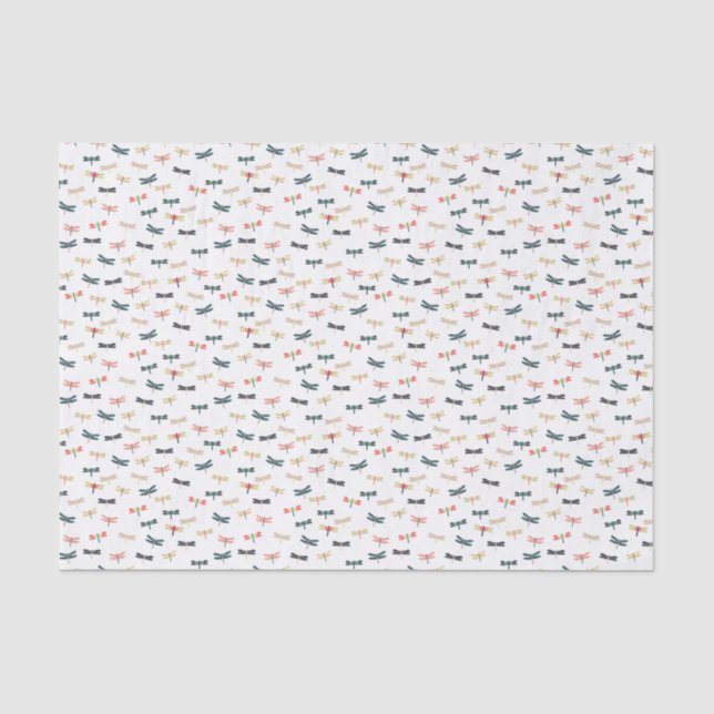 Dragonflies by Origami Prints Tissue Paper (Front)