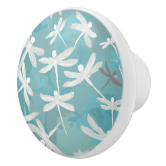 Dragonflies Ceramic Pull