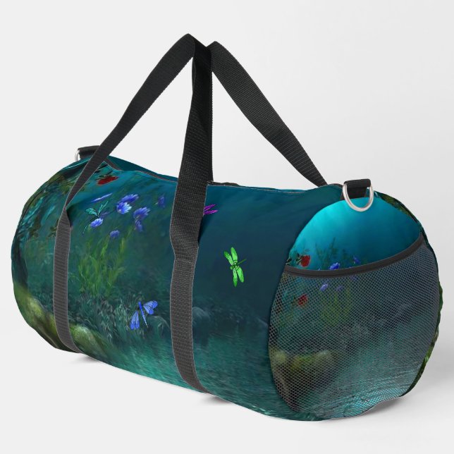 Dragonflies Duffle Bag (Right Corner)