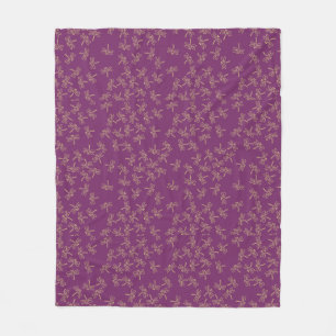 dragonflies fleece blanket